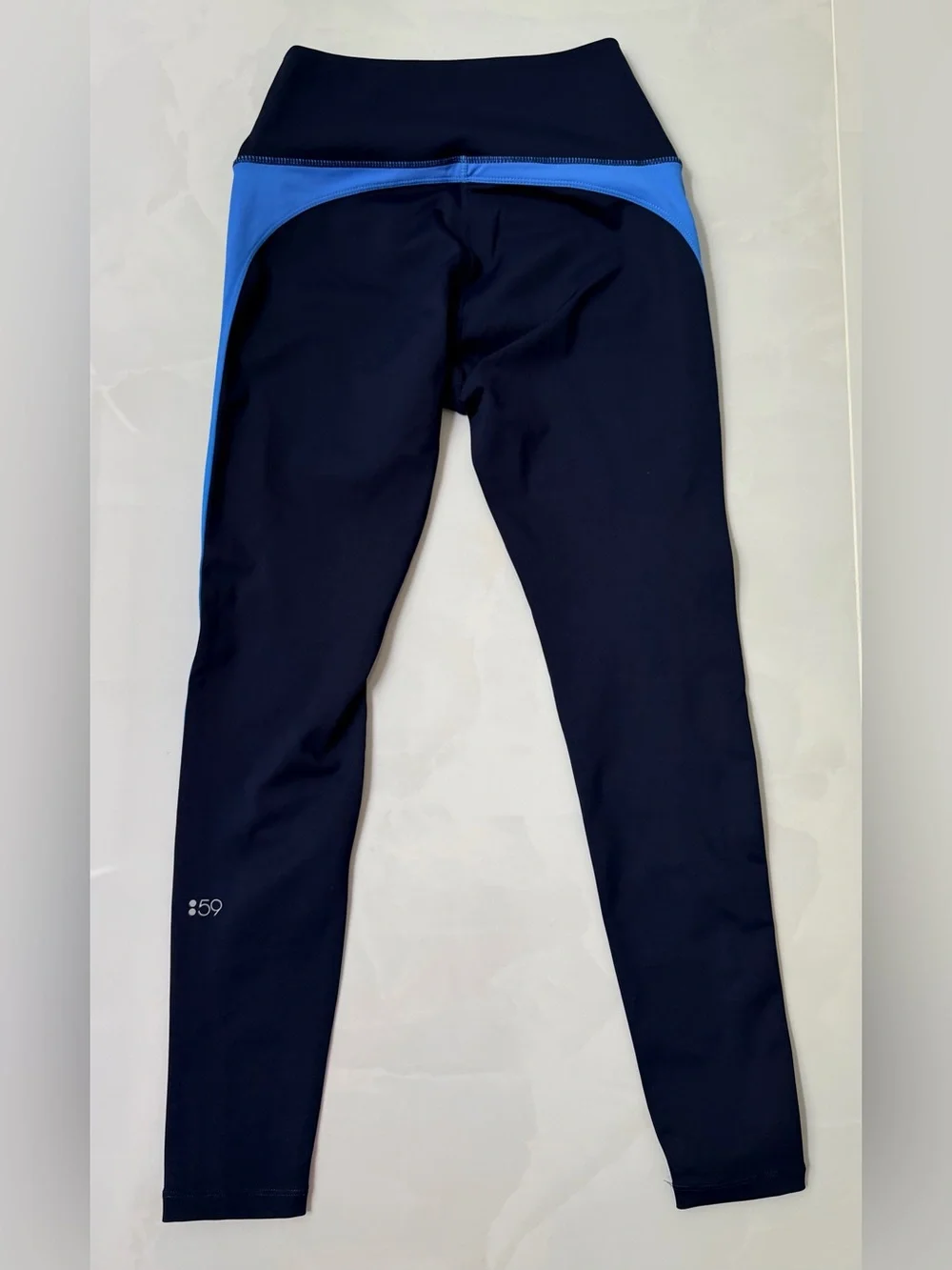 Splits59 Navy Stripe Bra and Legging Set Size M - Picture 4 of 7